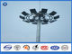Mât matériel de tôle d'acier le haut a mené le poteau d'éclairage, poteau /mast de projecteur de norme d'OIN 1461 d'ASTMA 123/en